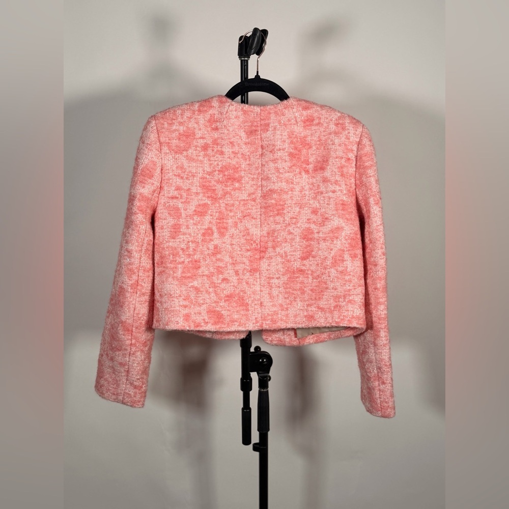 NWOT JCrew Collarless jacket in Italian tweed - Picture 3 of 5
